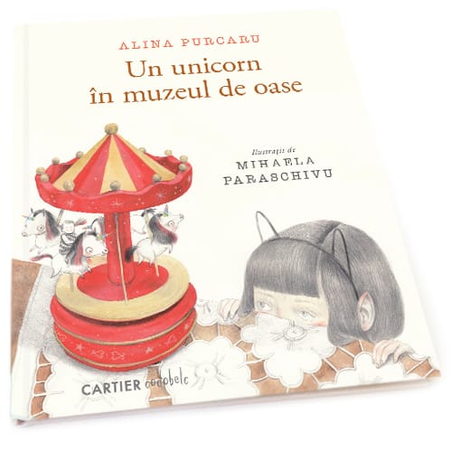 Un unicorn în muzeul de oase de  Alina Purcaru, ilustrații de Mihaela Paraschivu