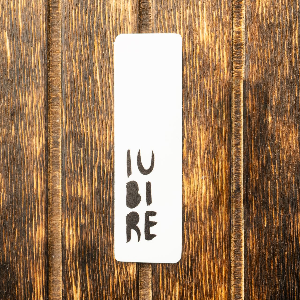 IUBIRE (negru/alb). Sticker