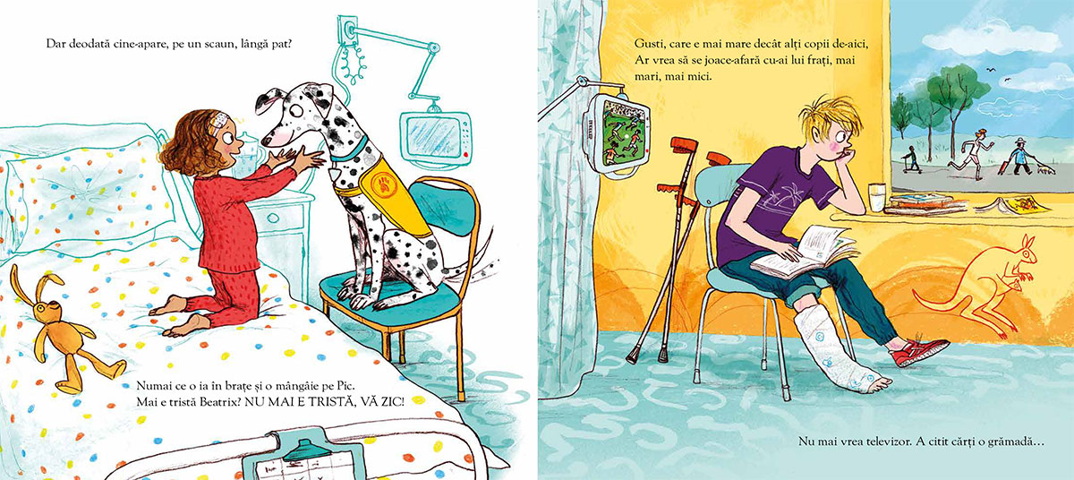 Cățelușa din spital de Julia Donaldson ilustrații de Sara Ogilvie