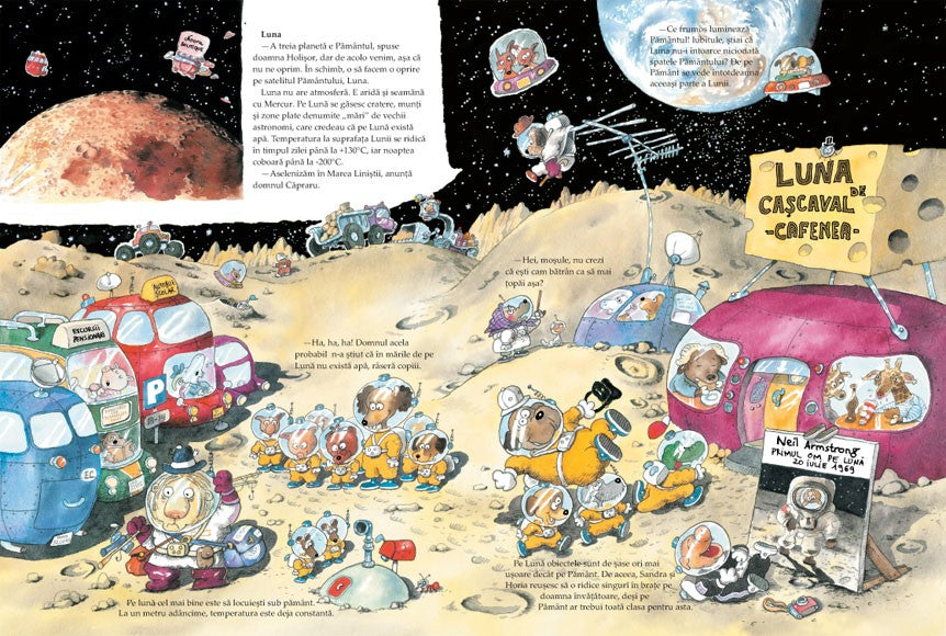 Hai-hui prin Univers de Mauri Kunnas ilustrații de Mauri Kunnas