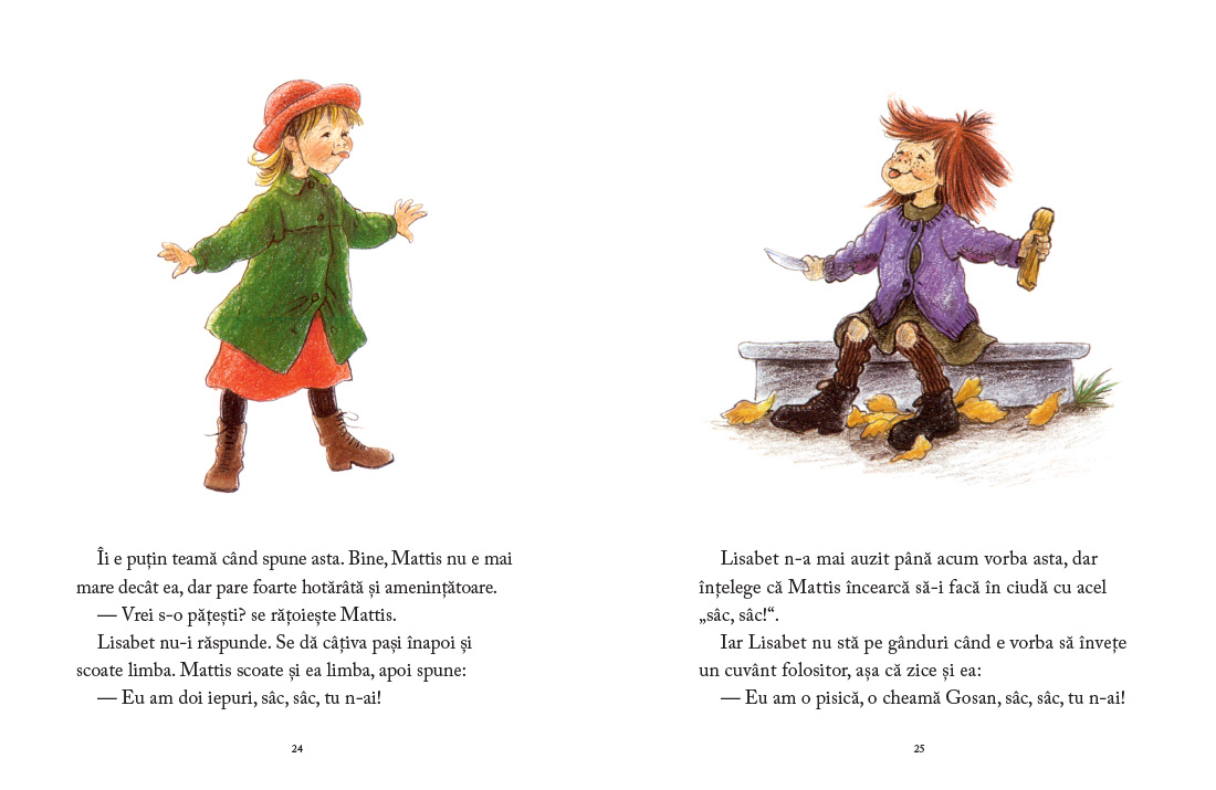 Lisabet și bobul de mazăre de Astrid Lindgren ilustrații de Ilon Wikland