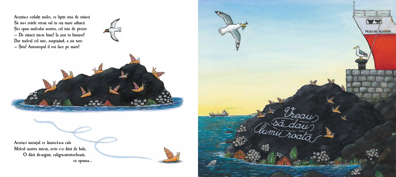 Melcul și balena de Julia Donaldson ilustrații de Axel Scheffler