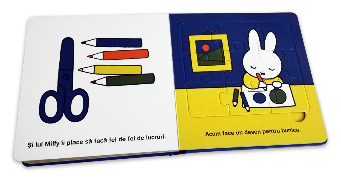 Miffy merge la bunici. Carte cu puzzle de Dick Bruna