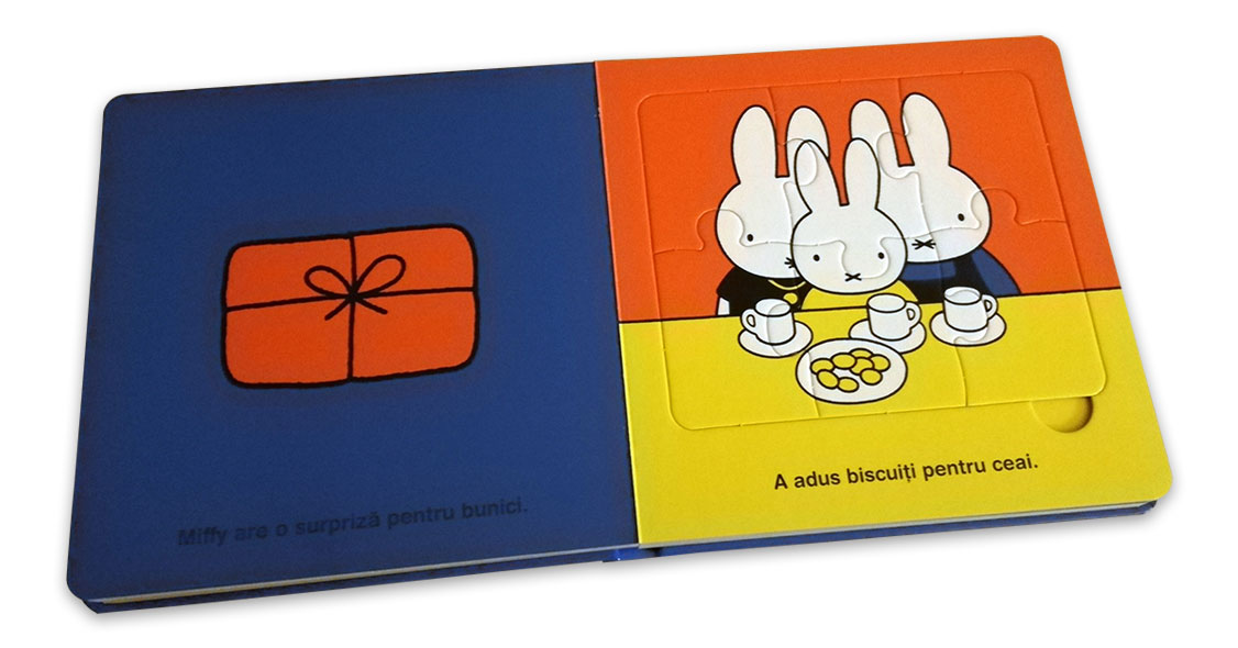 Miffy merge la bunici. Carte cu puzzle de Dick Bruna