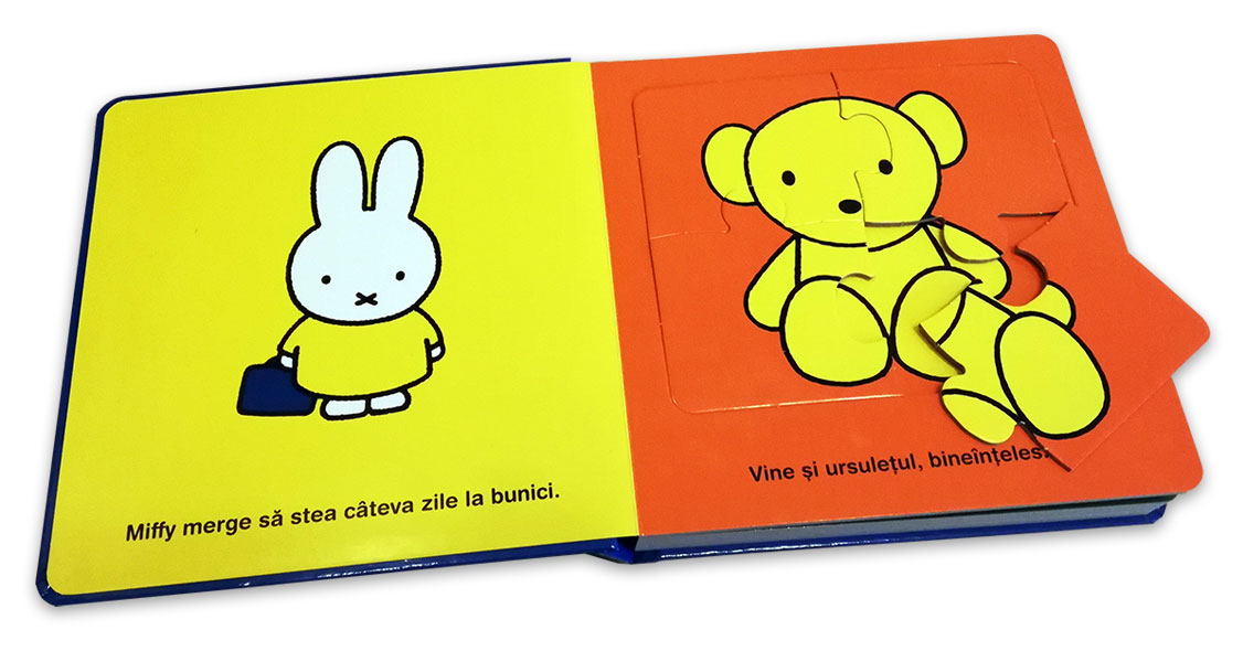 Miffy merge la bunici. Carte cu puzzle de Dick Bruna